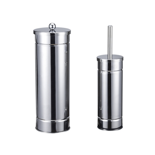 Sistema combinado flexible del cepillo de limpieza del retrete de la manija larga y del tenedor del rollo de papel higiénico