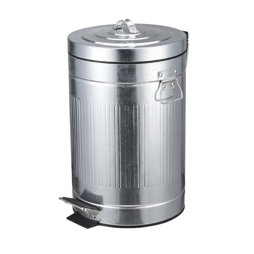 Step Trash Can Soft Closing Lid Round Garbage Can with Removable Garbage Guard Bucket