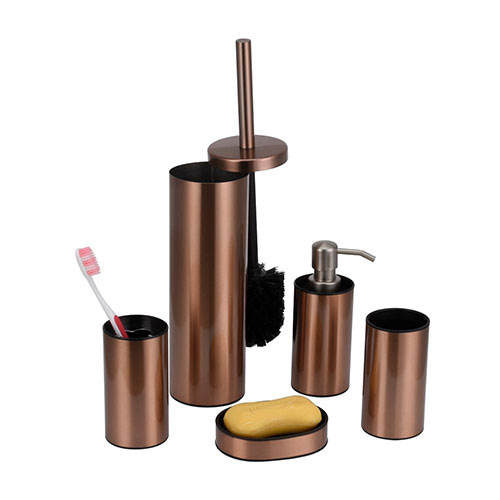 Juego de accesorios de baño de acero inoxidable, latón y cobre, para casa y apartamento