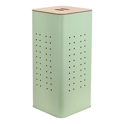 Household bathroombamboo lid square laundry bin