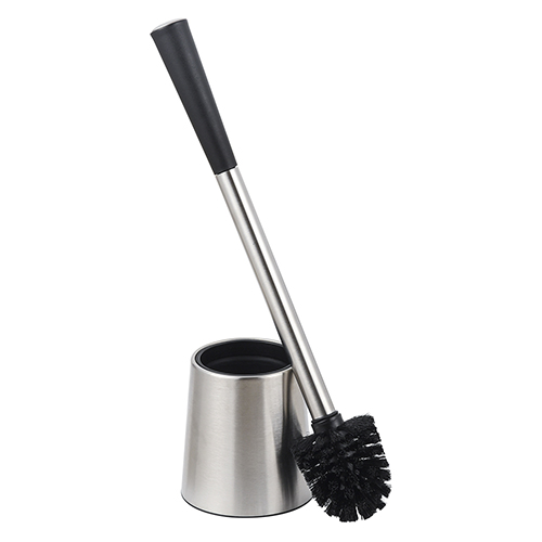Silver satin brass brushed chrome mirror finish toilet bowl brush holder stainless steel